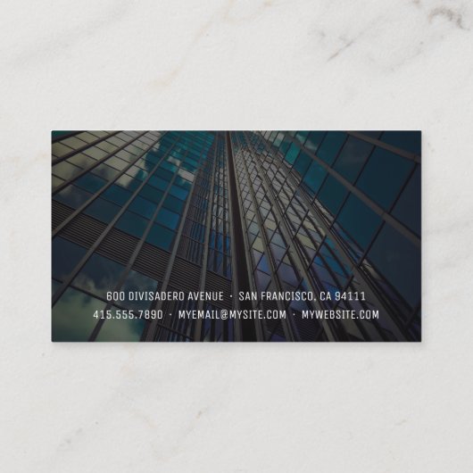 Urban Architecture Visitekaartje (Achterkant)