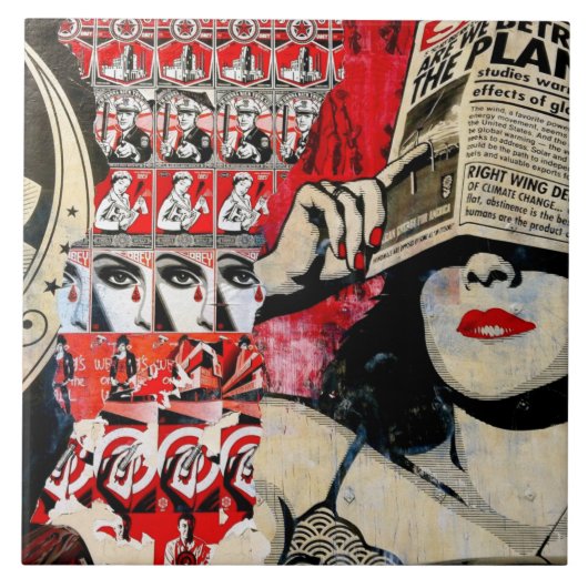 Urban art. 19. tegeltje (Voorkant)