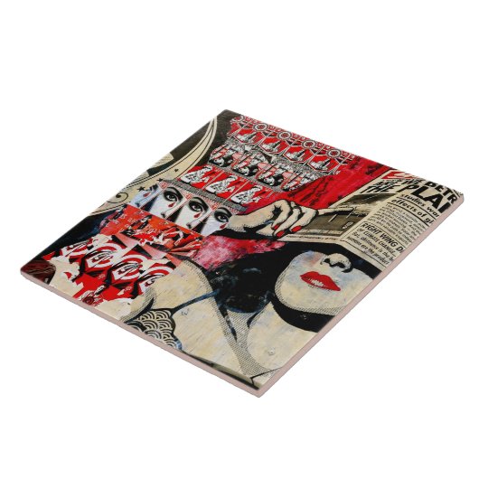 Urban art. 19. tegeltje (Zijkant)