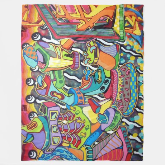 Urban Art. 1. Fleece Deken (Voorkant)