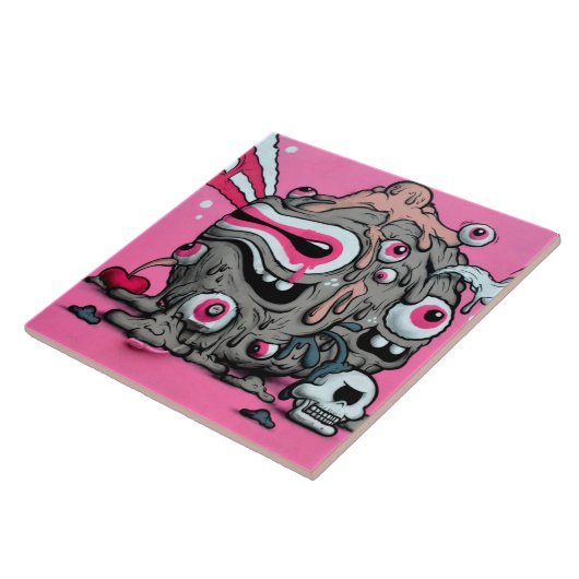 Urban art. 8. tegeltje (Zijkant)