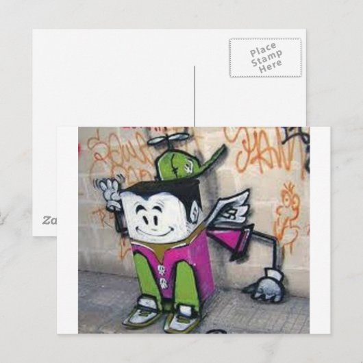 Urban Art Briefkaart (Voorkant / Achterkant)