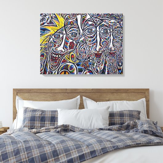 Urban Art Canvas Afdruk (Insitu (Slaapkamer))