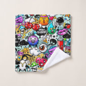 Urban Art Graffiti Bad Handdoek (Wasdoekje)
