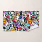 Urban Art Graffiti Bad Handdoek (Handdoek)