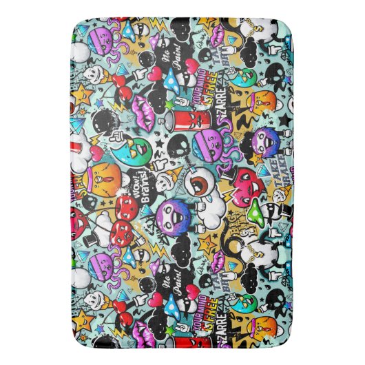 Urban Art Graffiti Badmat (Voorkant Verticaal)