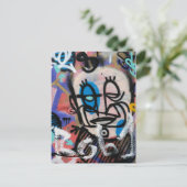 Urban art graffitis briefkaart (Staand voorkant)