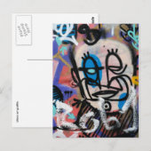Urban art graffitis briefkaart (Voorkant / Achterkant)