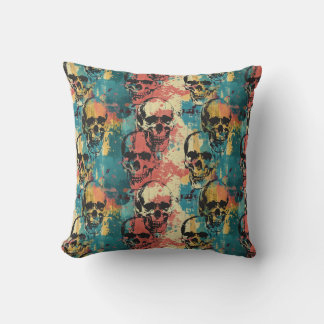 Urban Art Skull Pillow Design A45 Kussen