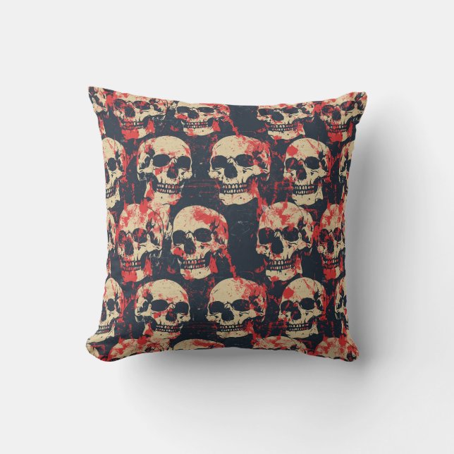 Urban Art Skull Pillow Design A71 Kussen (Voorkant)