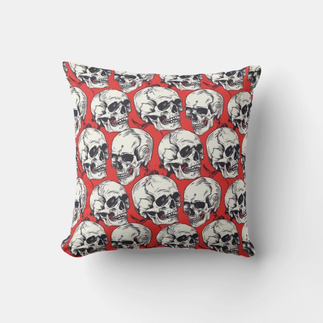 Urban Art Skull Pillow Design B2 Kussen (Voorkant)