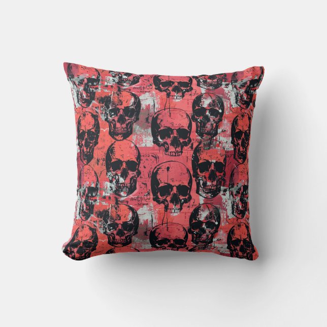 Urban Art Skull Pillow Design, Cojín B94 Kussen (Voorkant)