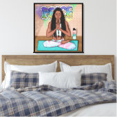 Urban Art |  vrouw die medailles verricht Canvas Afdruk (Insitu (Slaapkamer))