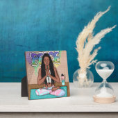 Urban Art | vrouw die medailles verricht Fotoplaat (Insitu)