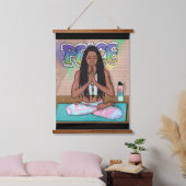 Urban Art | vrouw die medailles verricht Hangend Wandkleed (Slaapkamer)