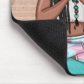 Urban Art |  vrouw die medailles verricht Muismat (Hoek)