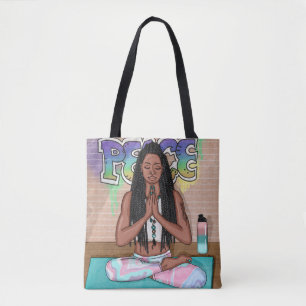 Urban Art    vrouw die medailles verricht Tote Bag