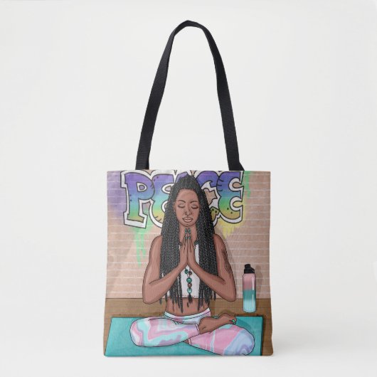 Urban Art |  vrouw die medailles verricht Tote Bag (Voorkant)