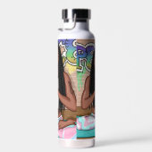 Urban Art |  vrouw die medailles verricht Waterfles (Rechts)