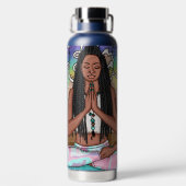 Urban Art |  vrouw die medailles verricht Waterfles (Achterkant)