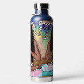 Urban Art |  vrouw die medailles verricht Waterfles (Rechts)