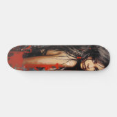 Urban Art Vrouw Persoonlijk Skateboard (Horizontaal)