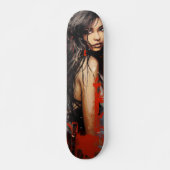 Urban Art Vrouw Persoonlijk Skateboard (Voorkant)
