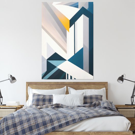 Urban Aurora Canvas Afdruk (Insitu (Slaapkamer))