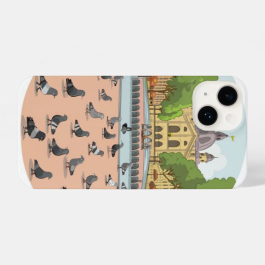 Urban Aviary iPhone Hoesje (Achterkant horizontaal)