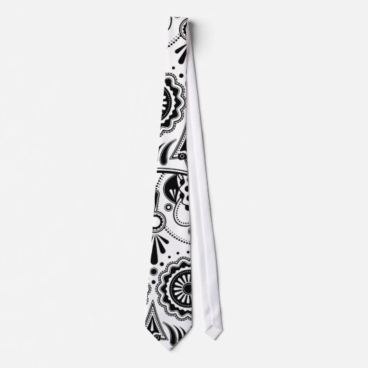 Urban Aztec Black and White stropdas (Voorkant)