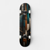 Urban Balance | Abstracte Geometrische 3D Persoonlijk Skateboard (Voorkant)