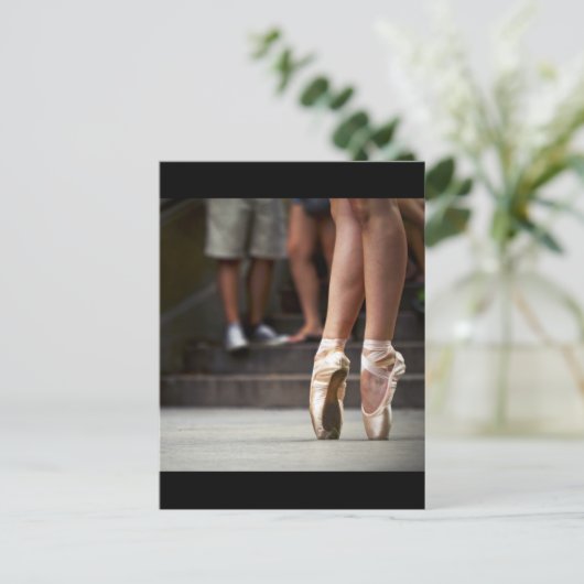 "Urban Ballerina" Briefkaart (Staand voorkant)