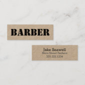 Urban Barber Mini Visitekaartje (Voorkant / Achterkant)
