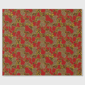 Urban Baroque Gold Chains Animal Print Cadeaupapier (Vlak)