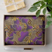 Urban Baroque Gold Chains Animal Print Tissuepapier (Geschenk)