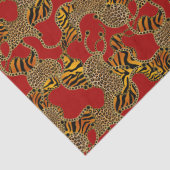 Urban Baroque Gold Chains Animal Print Tissuepapier (Detail)