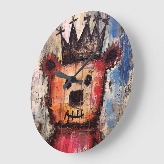 Urban Bear King GRAFFITI Grote Klok (Hoek)