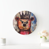 Urban Bear King GRAFFITI Grote Klok (Huis)