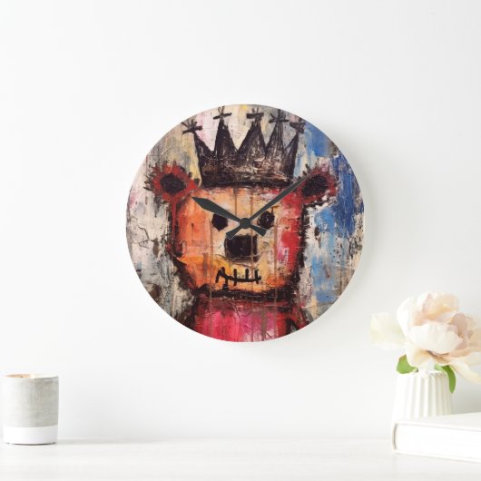 Urban Bear King GRAFFITI Grote Klok (Huis)