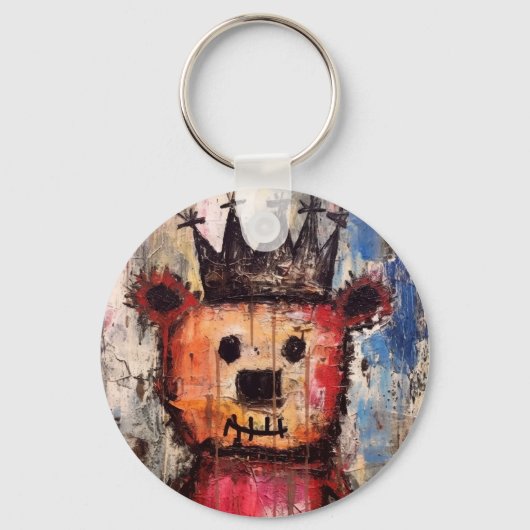 Urban Bear King GRAFFITI Sleutelhanger (Voorkant)