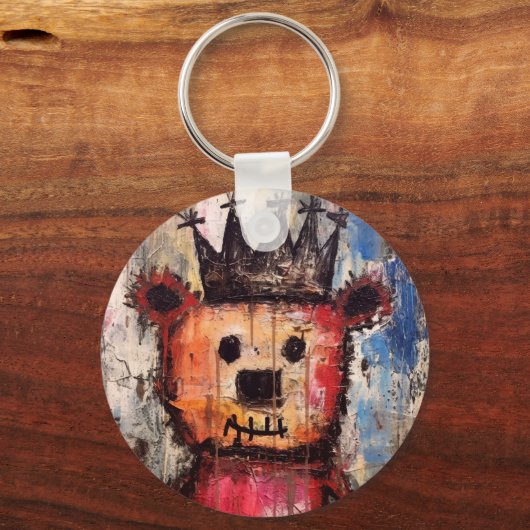 Urban Bear King GRAFFITI Sleutelhanger (Voorkant)