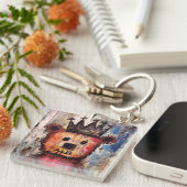 Urban Bear King GRAFFITI Sleutelhanger