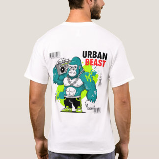 Urban Beast - Gorilla met Boombox & Chains T-shirt