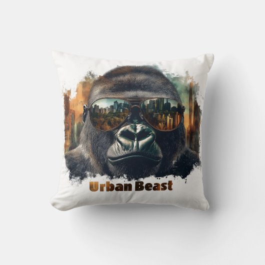 Urban Beast Gorilla met zonnebril Kussen (Voorkant)