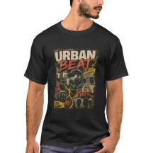 URBAN BEAT "No Hype" Vintage Hip-Hop Grafische T-S