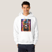 Urban Beats: DJ in het stadsbeeld Hoodie (Voorkant volledig)