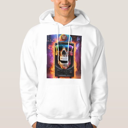 Urban Beats: DJ in het stadsbeeld Hoodie (Voorkant)