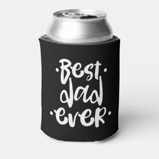 Urban Best Dad Ever White Script Vaderdag Gift Blikjeskoeler (Blikje Achterkant)
