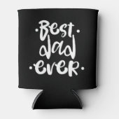 Urban Beste Papa Ooit Witte Script Vaderdag Cadeau Blikjeskoeler (Voorkant)