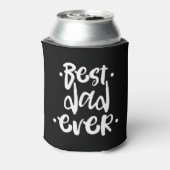 Urban Beste Papa Ooit Witte Script Vaderdag Cadeau Blikjeskoeler (Blikje Achterkant)